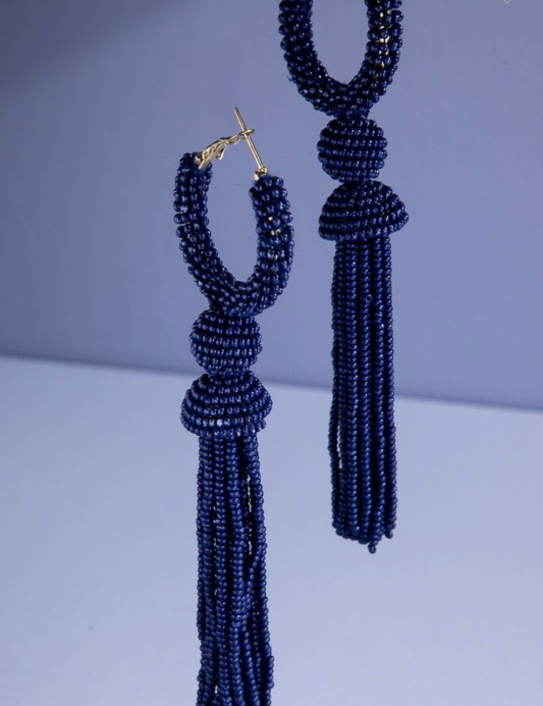 Beaded Tassel Earrings