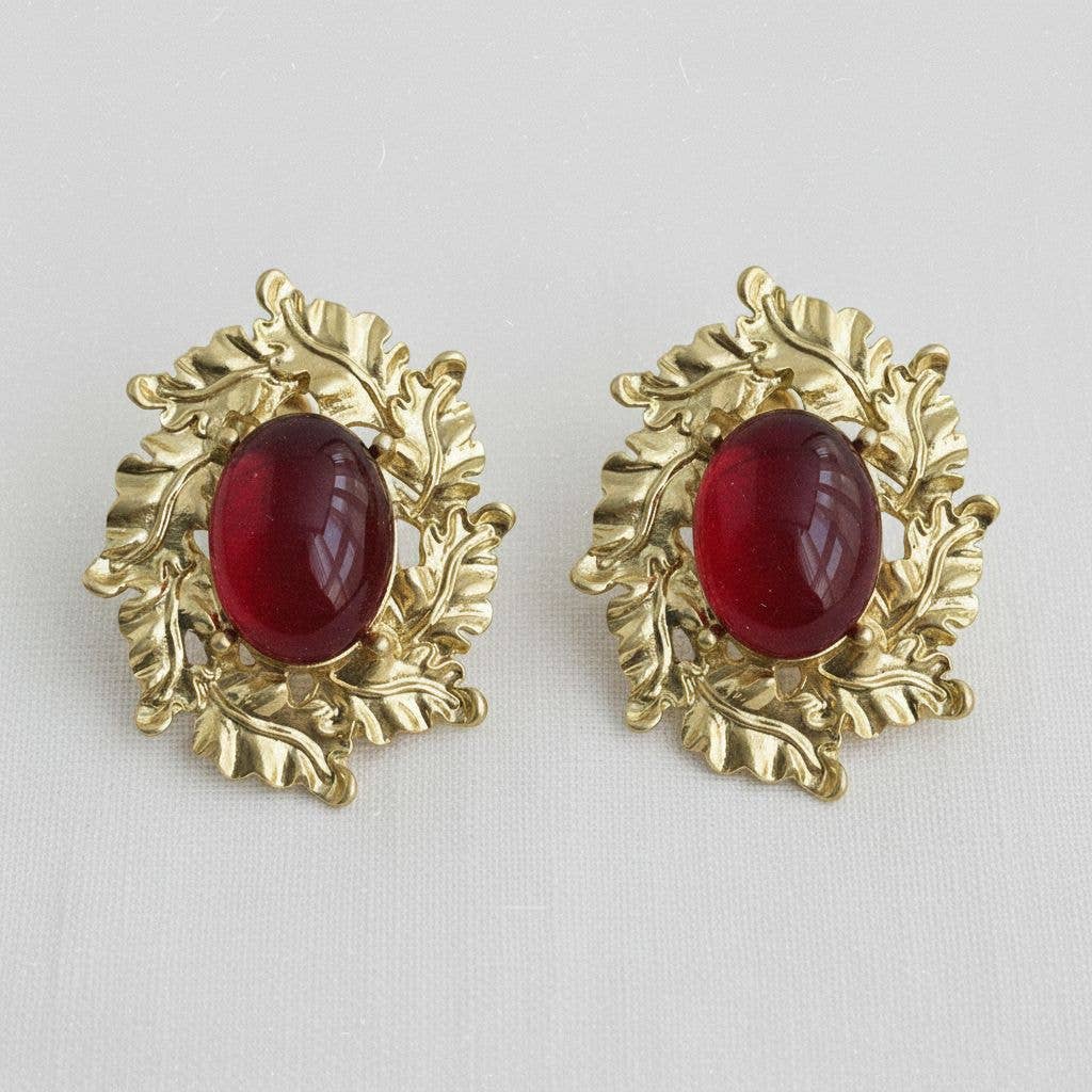 Regal Vintage-Inspired Statement Earrings