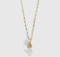 Holiday Bulb Faceted Necklace