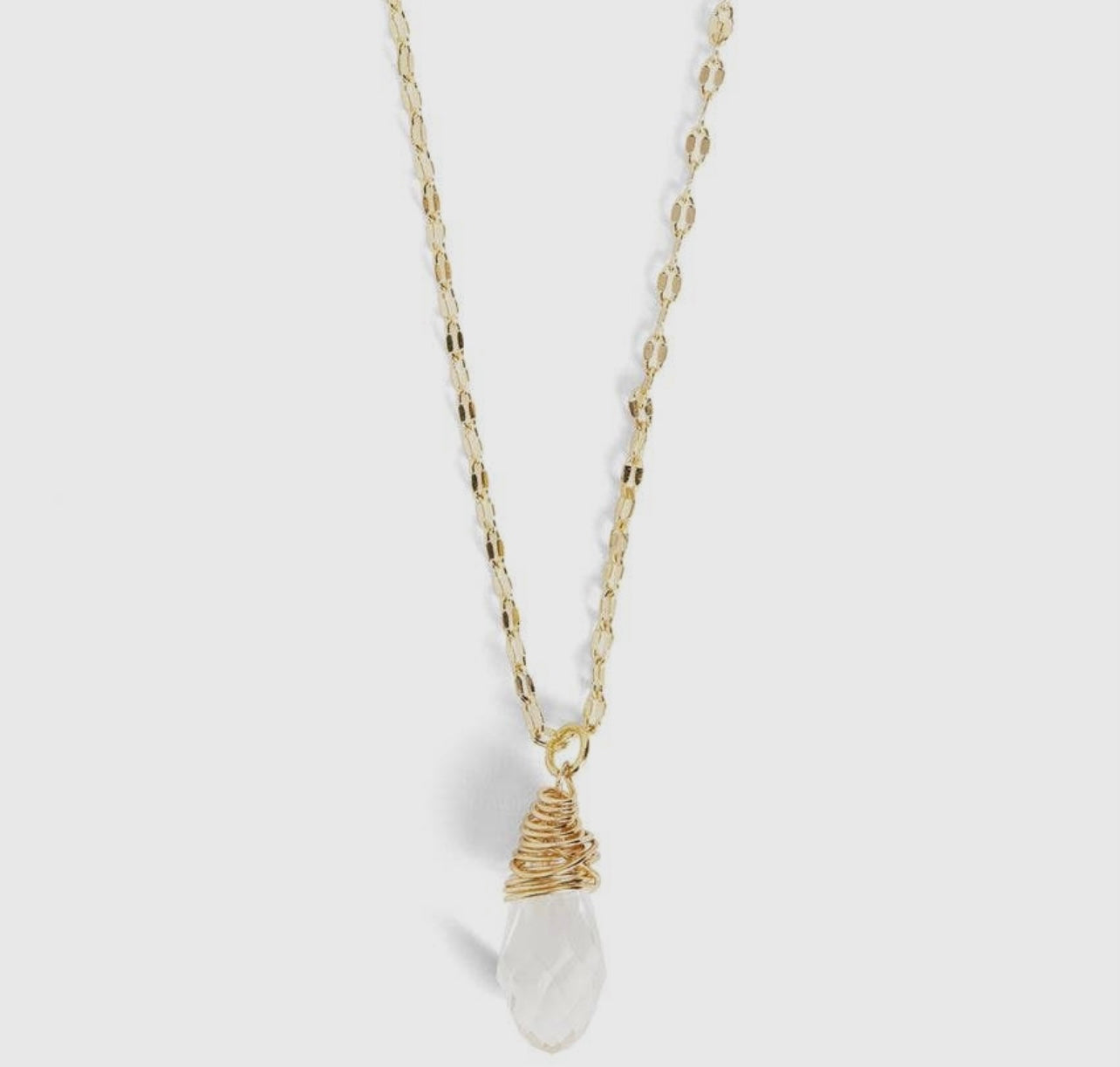 Holiday Bulb Faceted Necklace