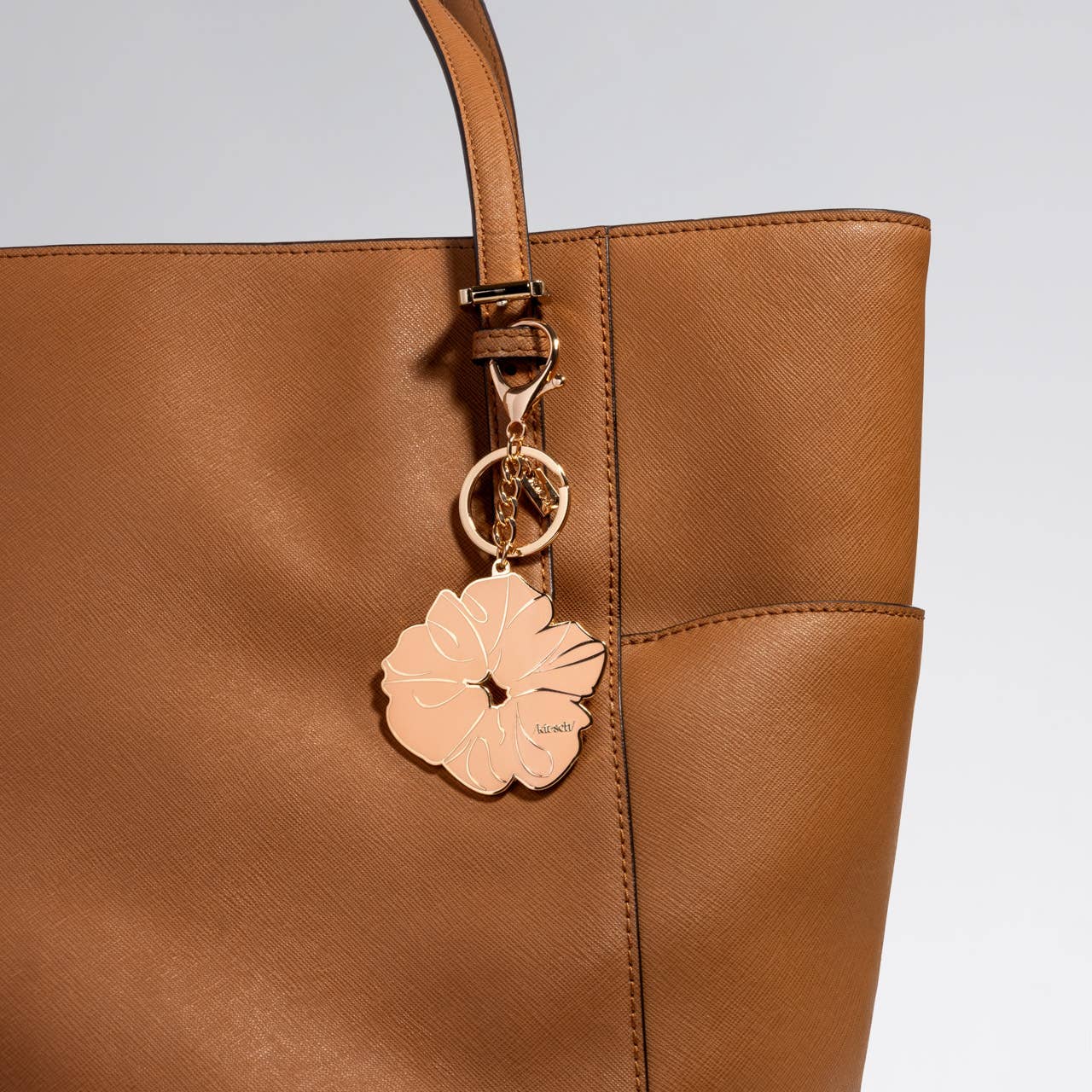 Metal Enamel Keychain Scrunchie - Terracotta