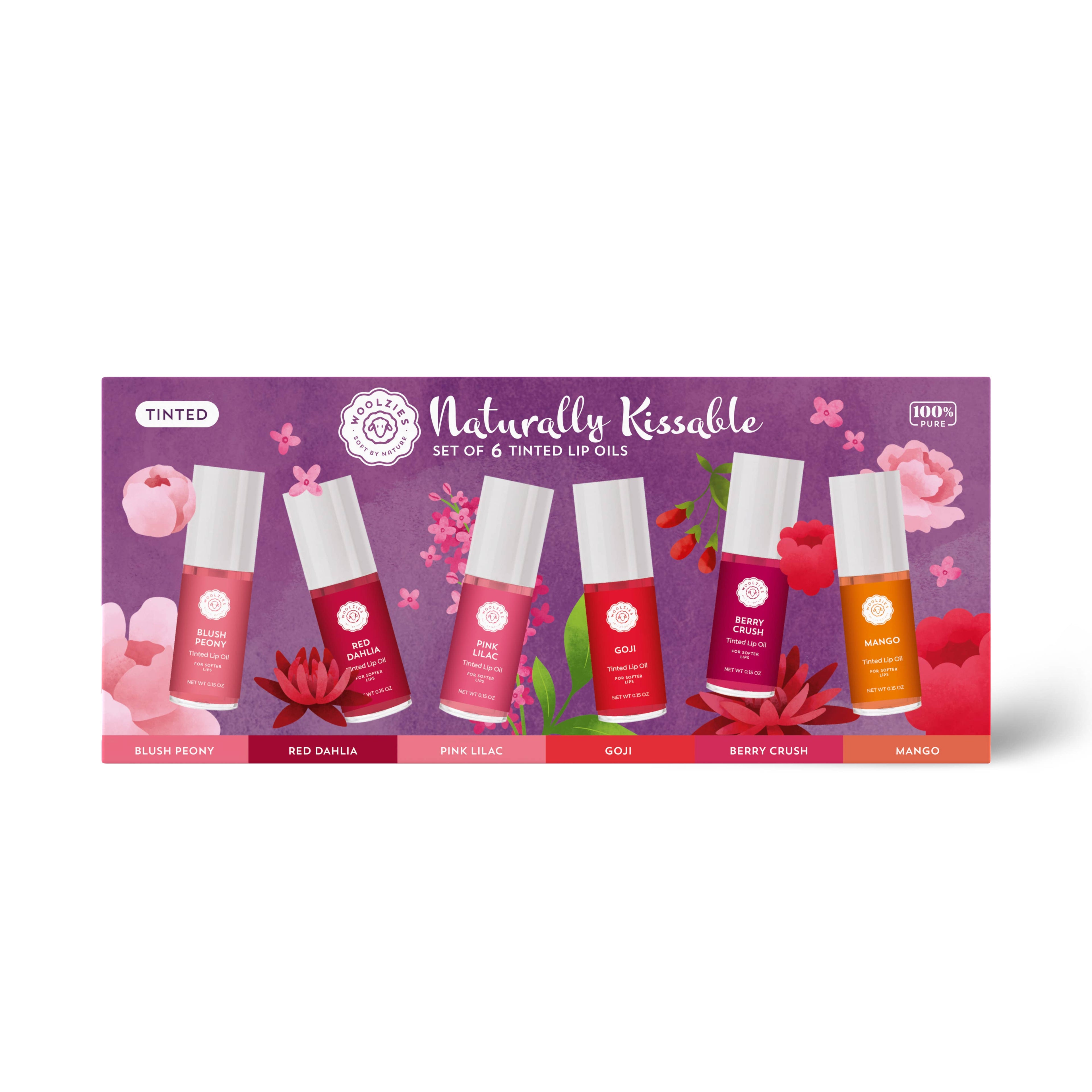 Naturally Kissable Lip Oil Collection – Set of 6