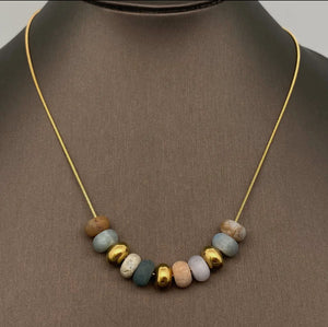 Natural Stone Beaded Necklace