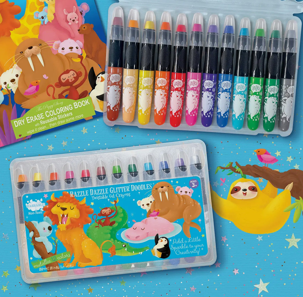 Animals Around the World Gel Crayons