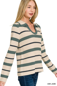 Striped Knit Sweater