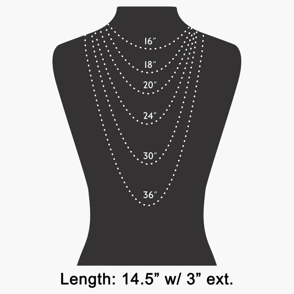 Dainty Chain Bead Station Necklace