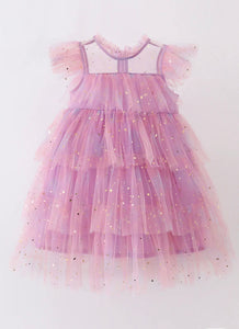 Pink Star Ruffle Dress