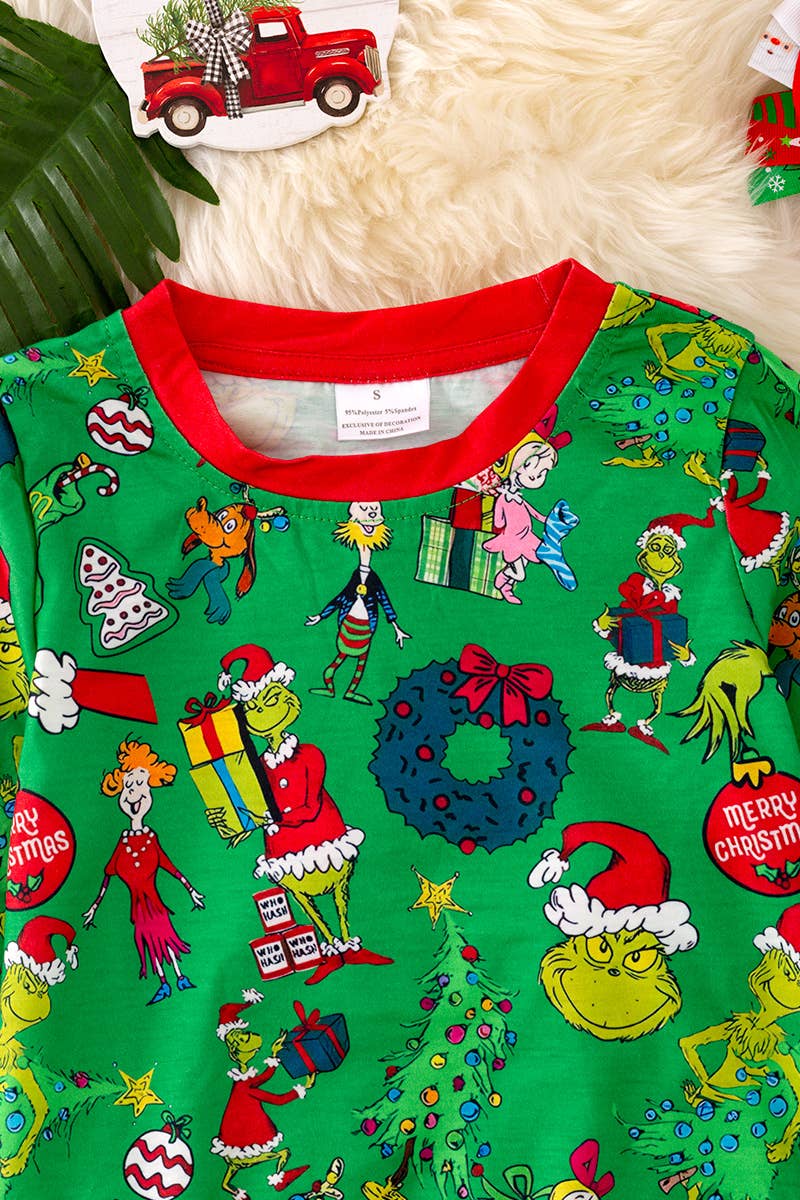 Grinch Pajama Set