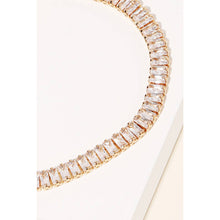 Load image into Gallery viewer, Baguette Rhinestone Tennis Bracelet