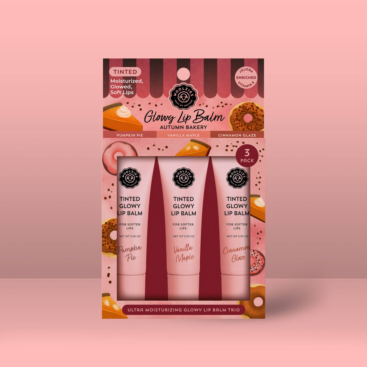 Autumn Bakery Tinted Glowy Lip Balm Trio