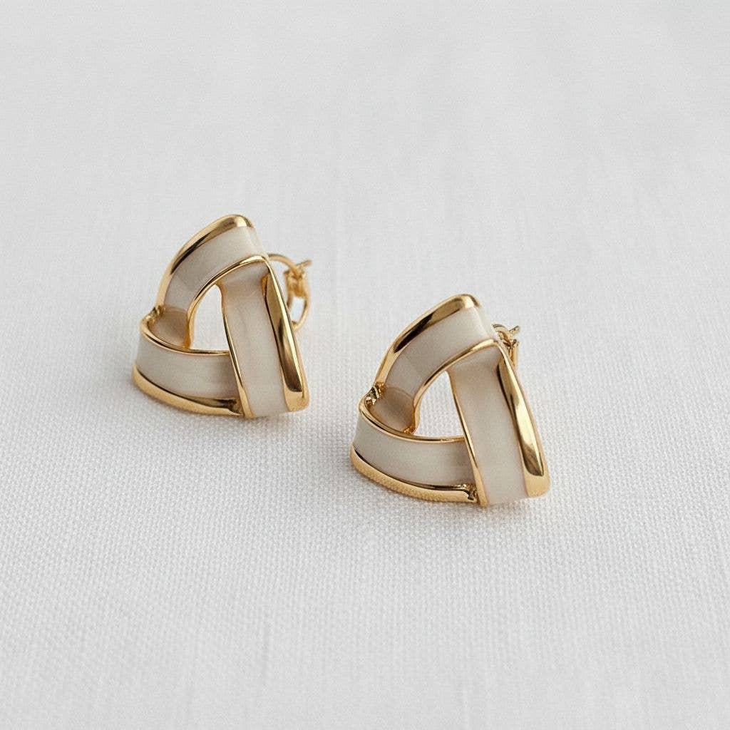 Vintage Inspired Enamel Butterfly Earrings