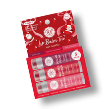Load image into Gallery viewer, Tinted Shea Butter Lip Balm Trio – Hey Santa!