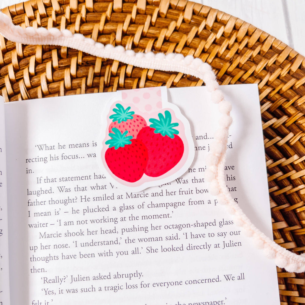Strawberry Magnetic Bookmark
