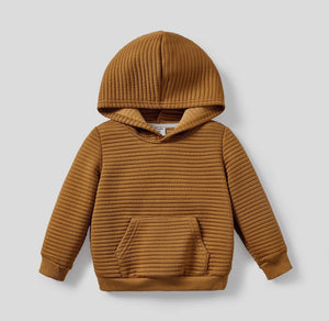 Textured Hooded Sweatshirt