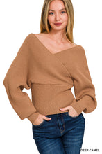Load image into Gallery viewer, Cross Wrap Pullover Sweater