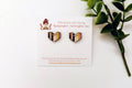 Book Stud Earrings, Book Stack Earrings, Literary Earrings