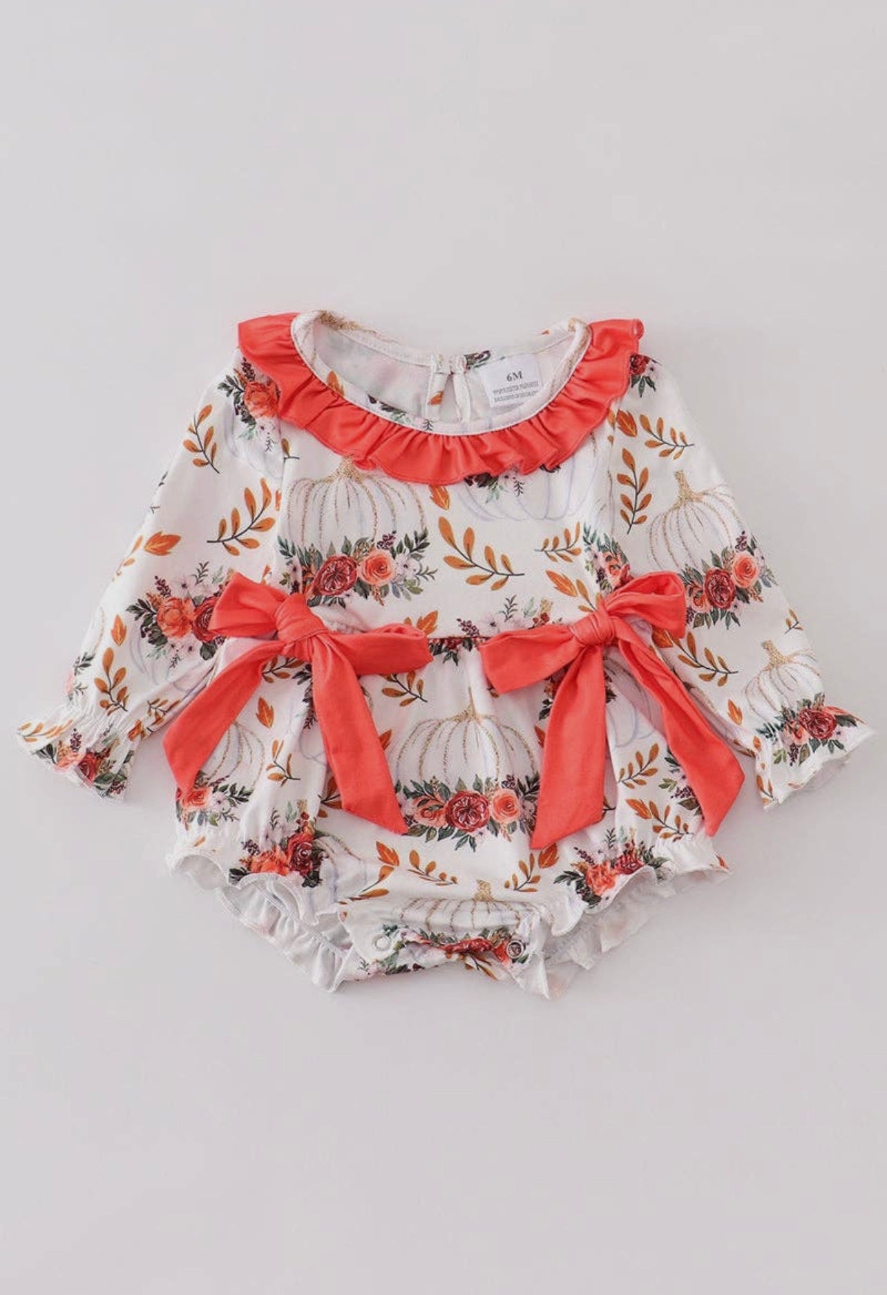 White Floral Onesie