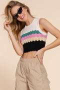 Striped Knit Tank Top