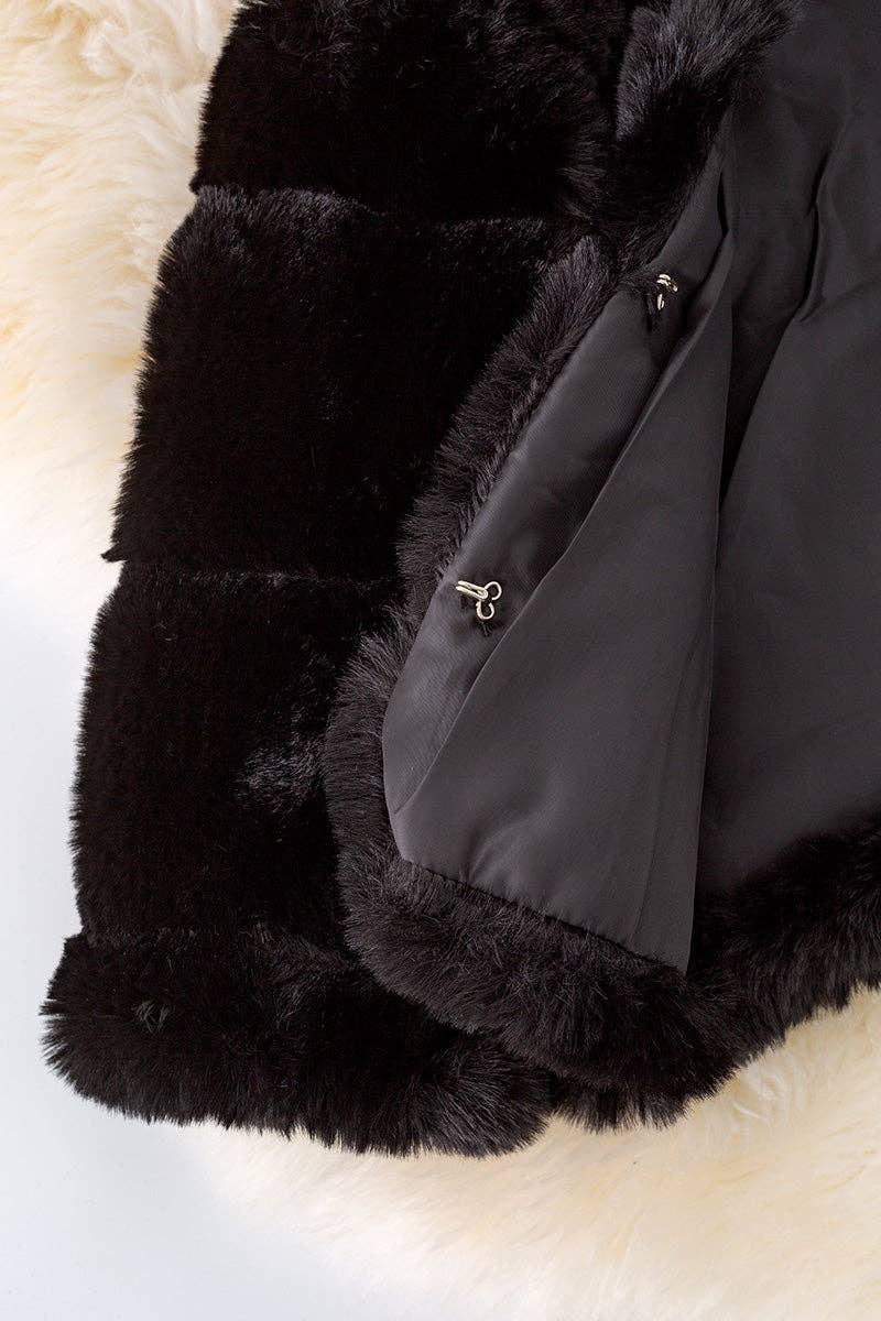 Black Faux Fur Jacket