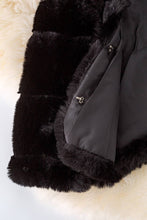 Load image into Gallery viewer, Black Faux Fur Jacket