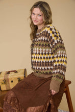Load image into Gallery viewer, MULTICOLOR KNIT CREWNECK PULLOVER SWEATER