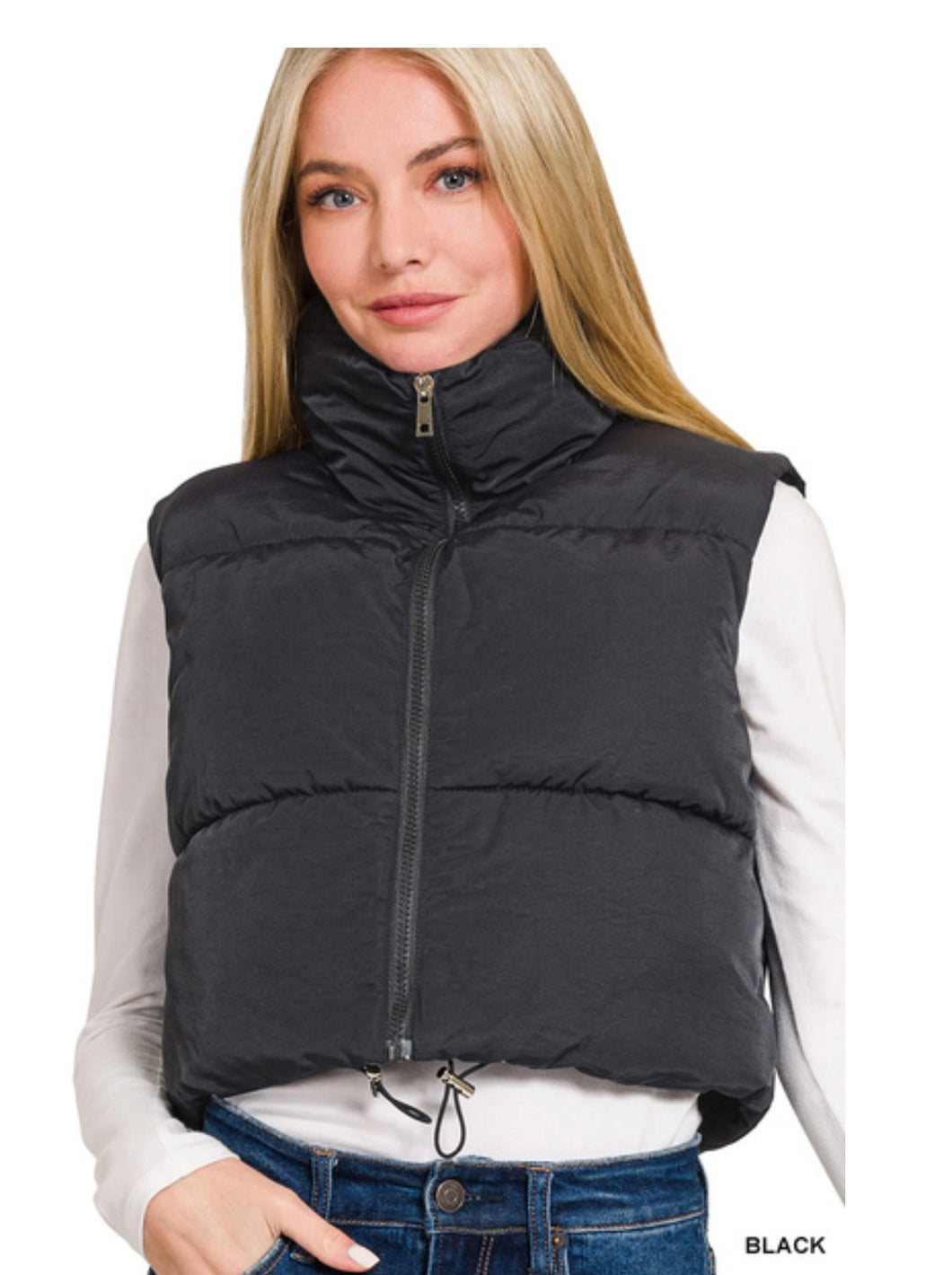 Black Puffy Vest