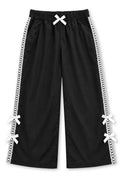 Girl's Nylon Activewear Pant w/Bow &Crotchet