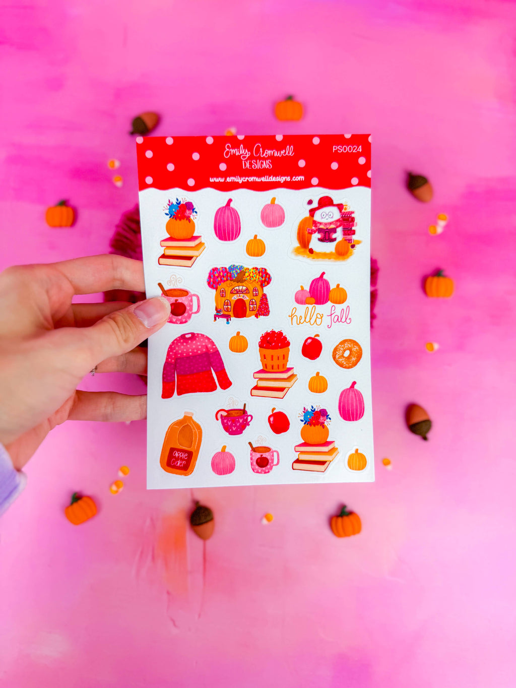 Apple Cider Fall Day Planner Stickers