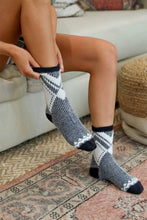 Load image into Gallery viewer, Faux Mohair Diamond Pattern Socks
