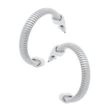 Load image into Gallery viewer, Constance Watchband Hoop Earrings