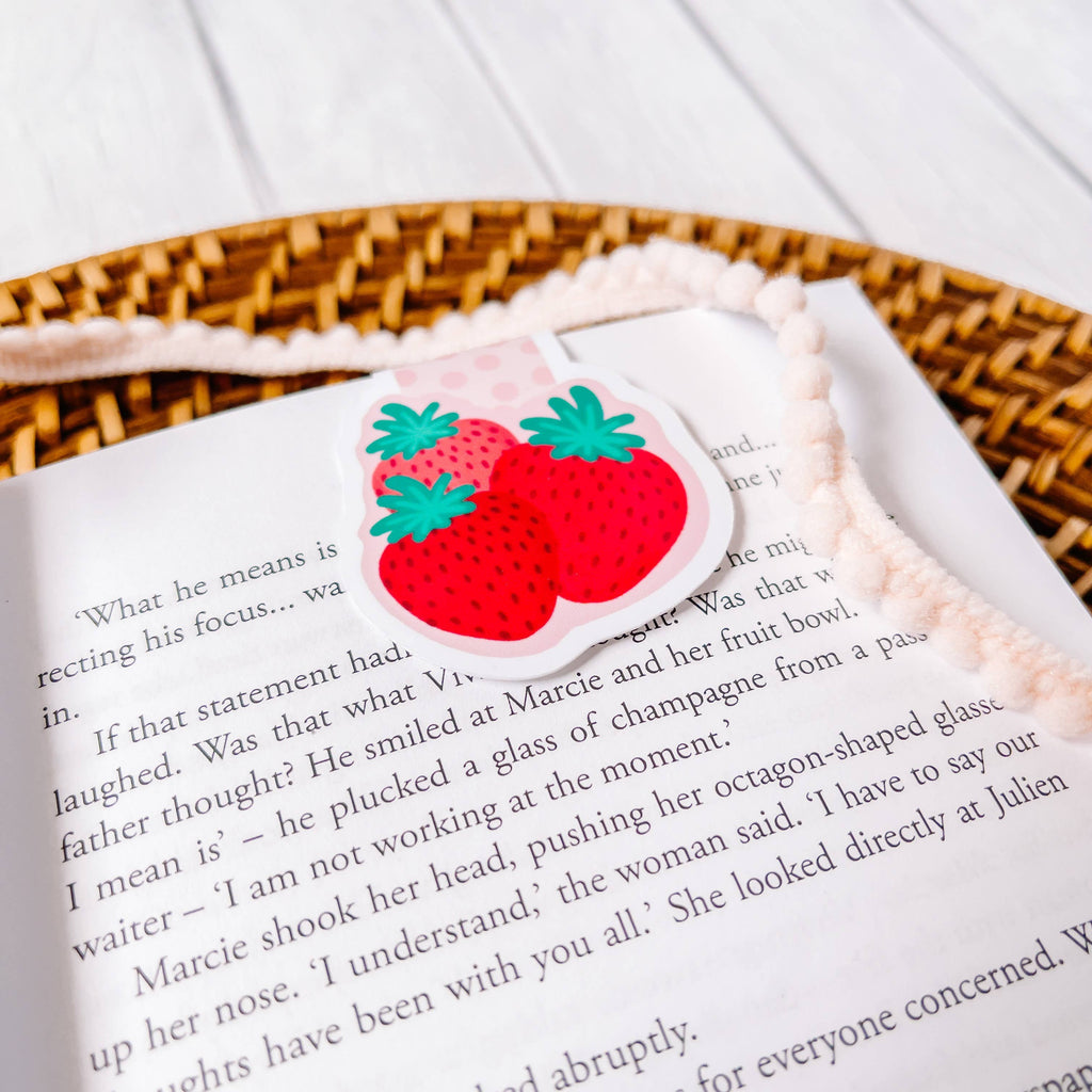 Strawberry Magnetic Bookmark