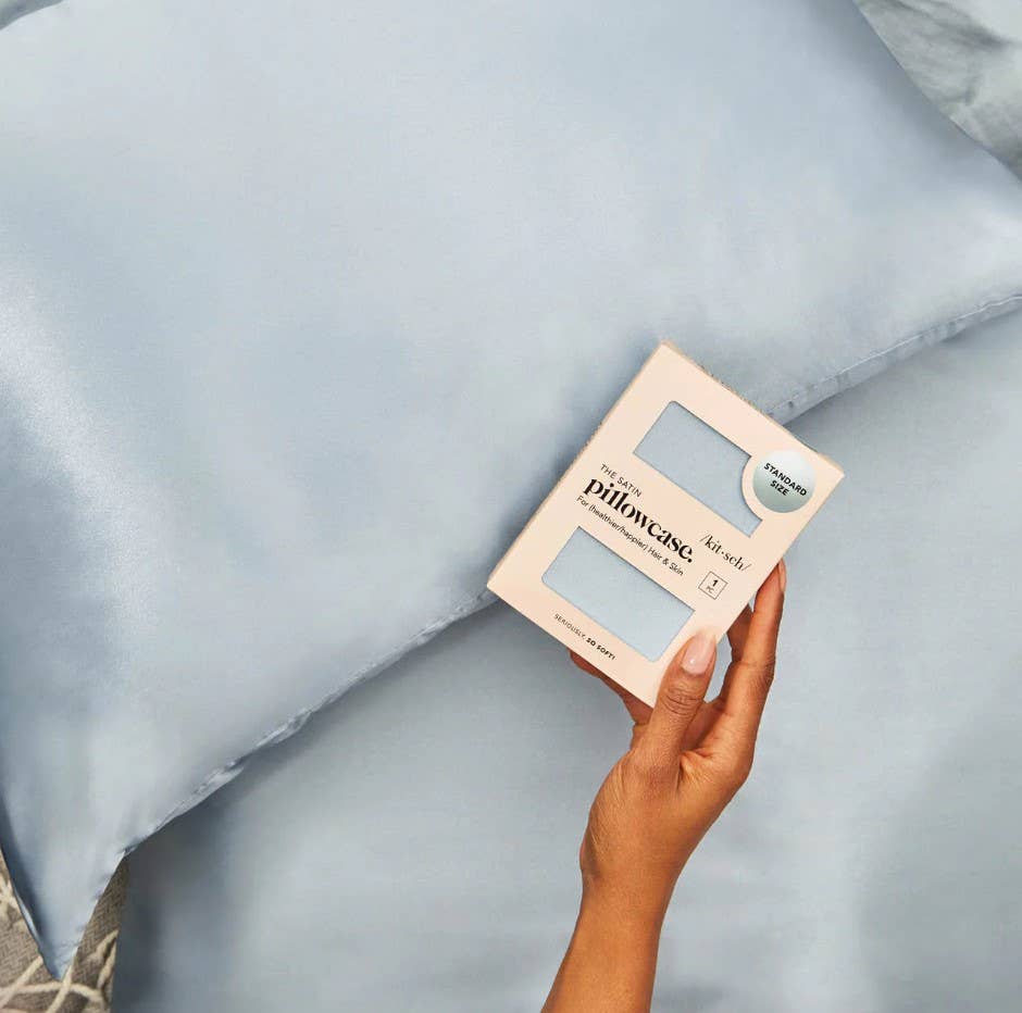 King Satin Pillowcase - Haze Blue