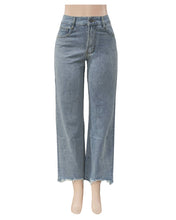 Load image into Gallery viewer, Loose fringed straight jeans trousers