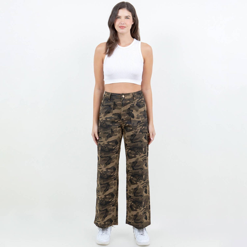 High Waist Camo Pants