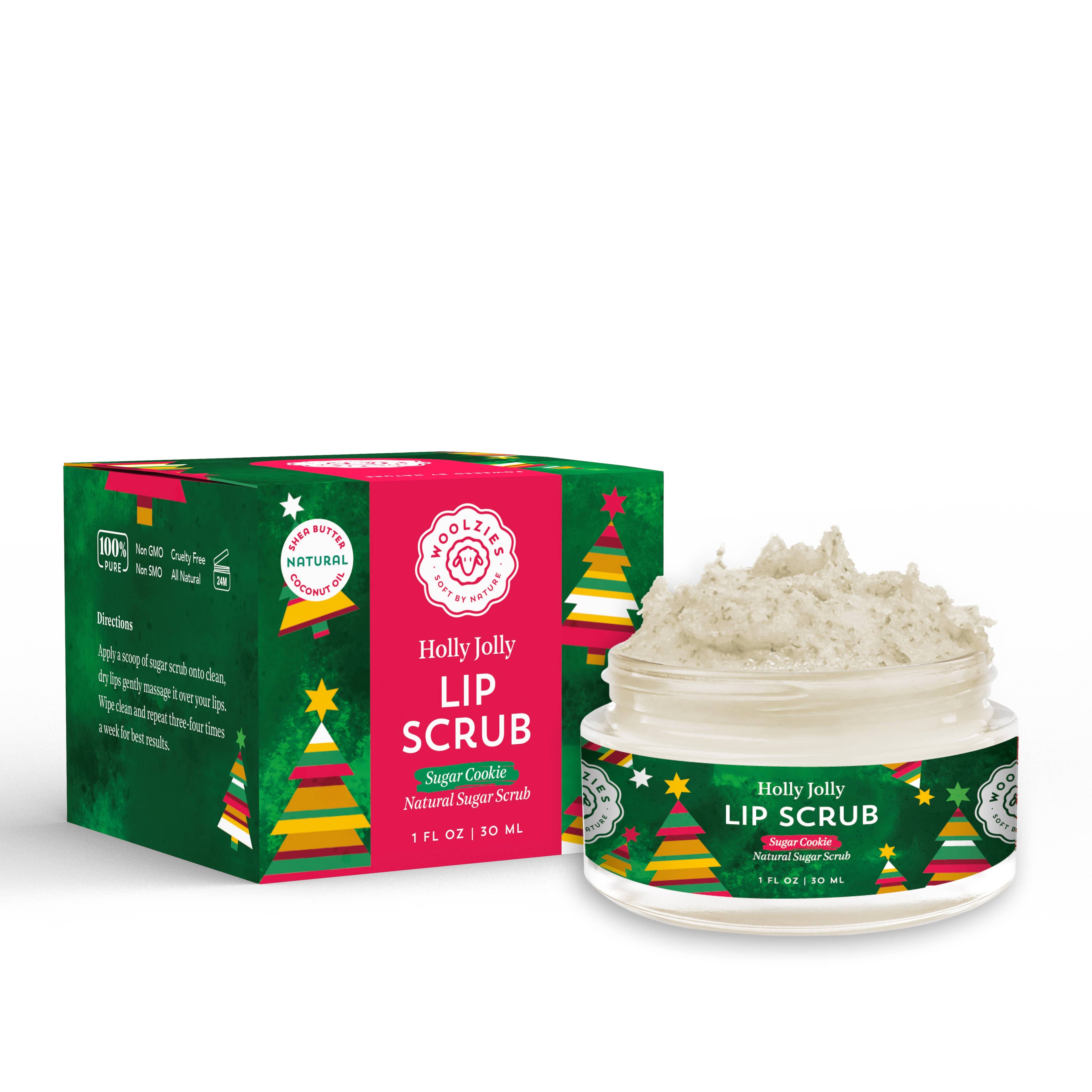 Holly Jolly Holiday Sugar Lip Scrub | Shea & Cocoa Butter