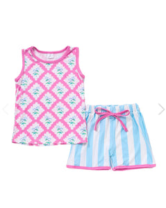 Pink Floral Set