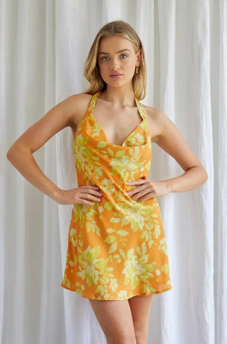 Floral Halter Dress
