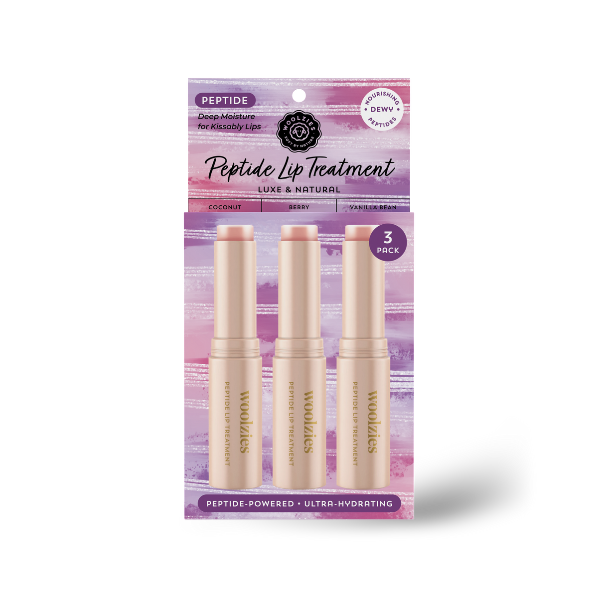 Peptide Lip Treatment Trio – Luxe & Natural | 3 Pack