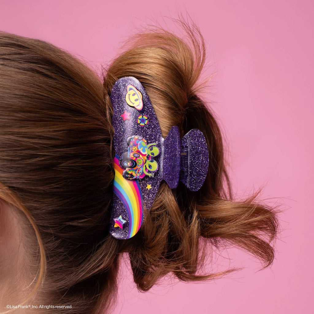 Lisa Frank x Kitsch Glitter Claw Clip in Zoomer™ & Zorbit™
