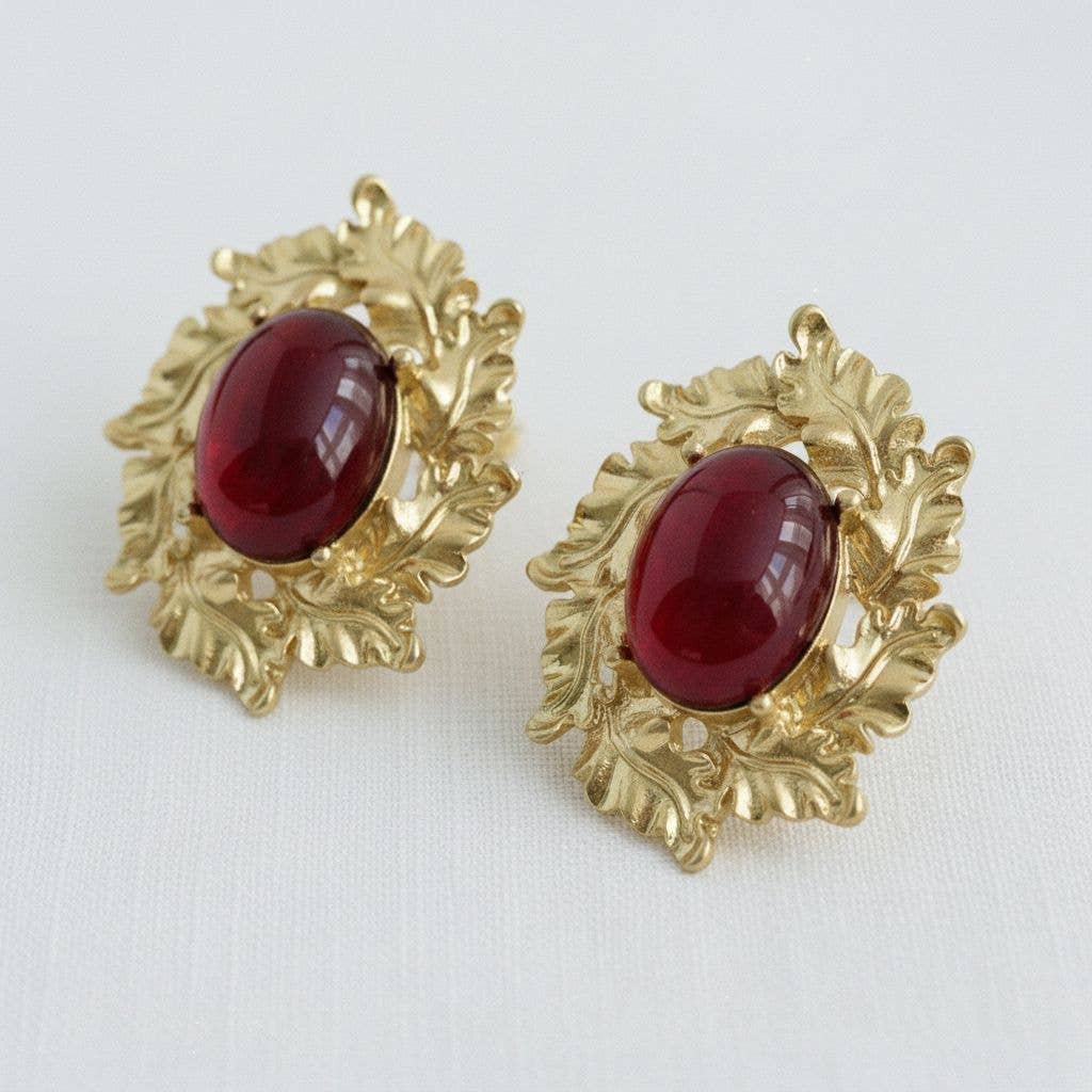 Regal Vintage-Inspired Statement Earrings