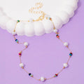 Dainty Chain Bead Station Necklace
