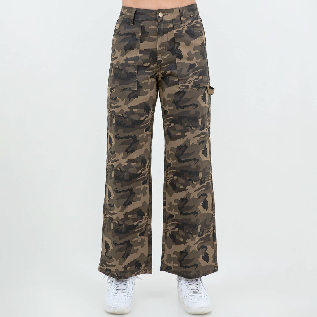 High Waist Camo Pants