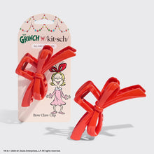 Load image into Gallery viewer, The Grinch x Kitsch Red Bow Claw Clip