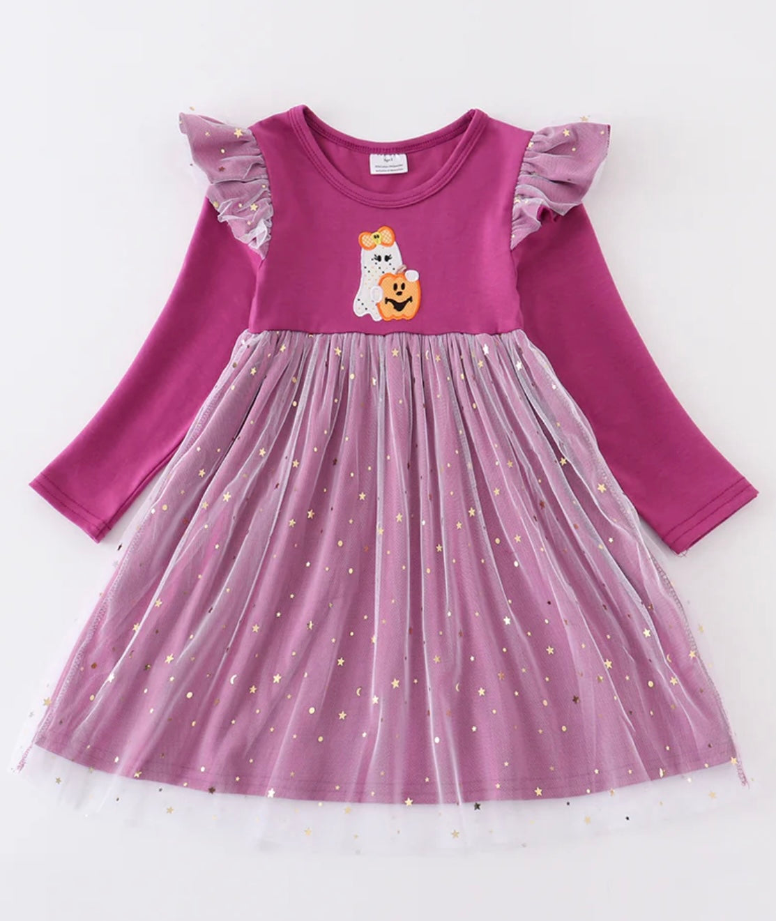 Purple Halloween Ghost Dress