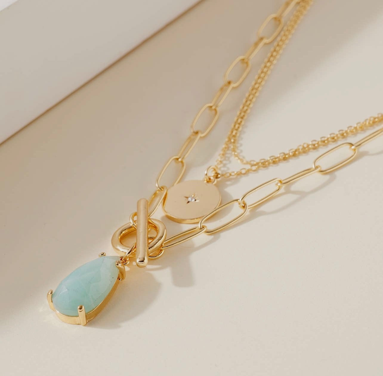 Layered Stone Necklace