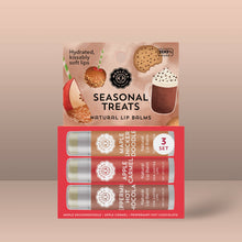 Load image into Gallery viewer, Natural Shea Butter Lip Balm Trio – Seasonal Treats