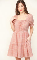 Clay Plaid Dress