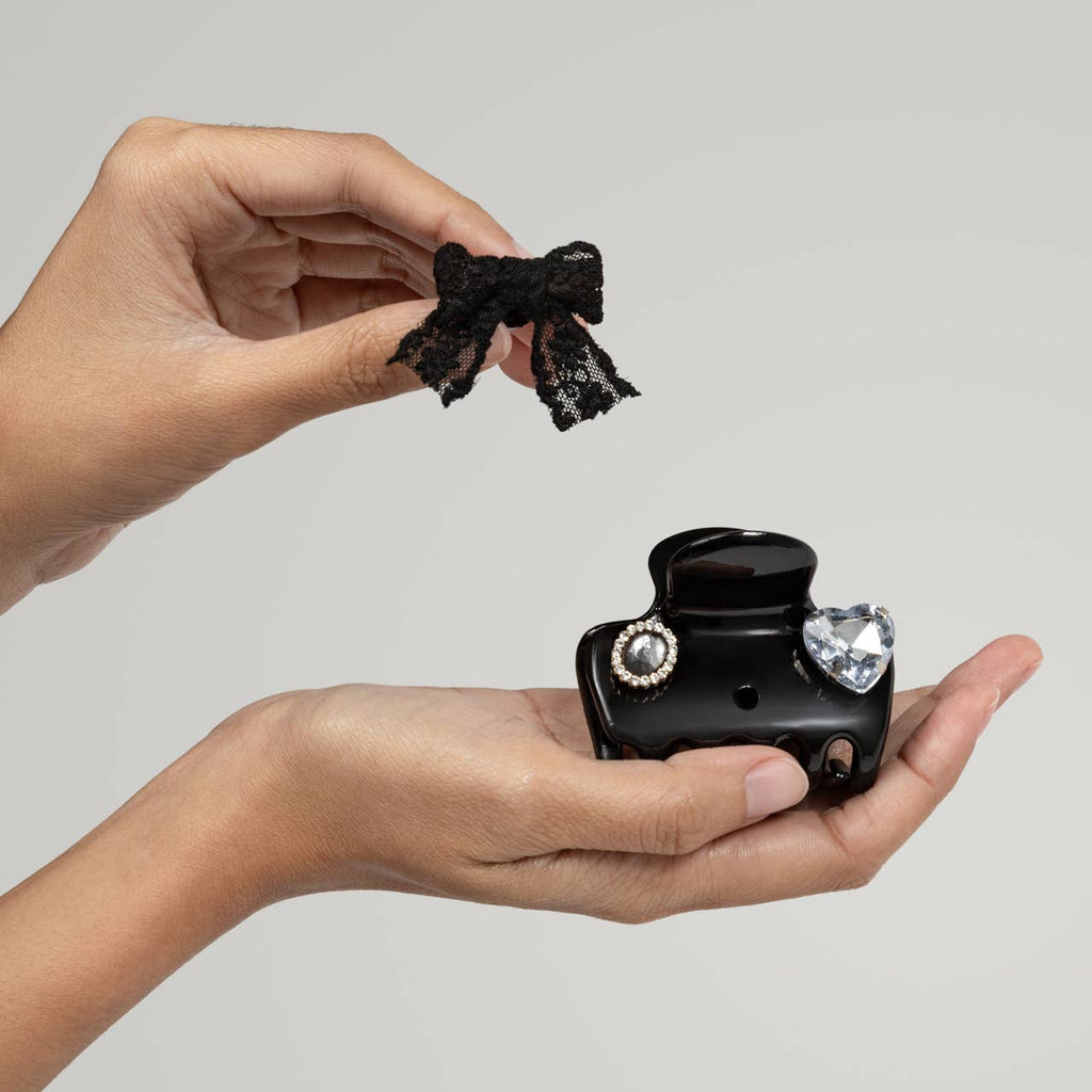 KitschPop™️ Cloud Clip 7pc Set Vintage- Black