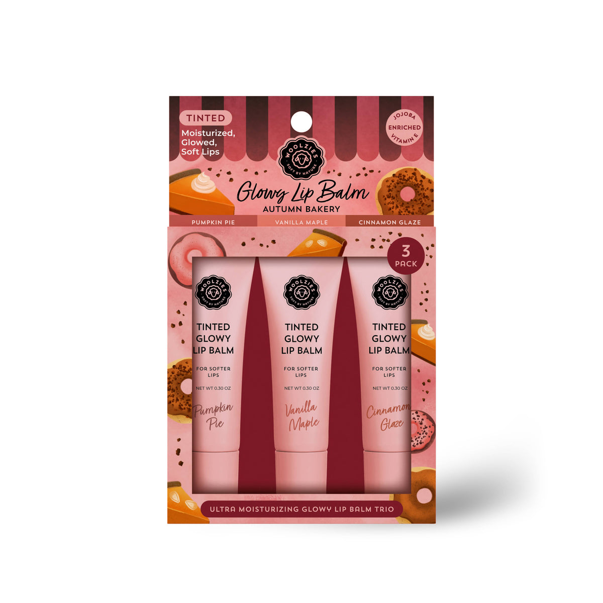 Autumn Bakery Tinted Glowy Lip Balm Trio