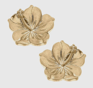 Hibiscus Stud Earrings